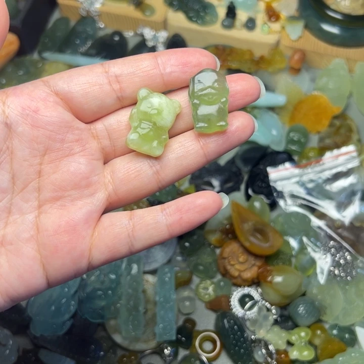 蛇纹石玉未镶嵌手镯 手链 吊坠