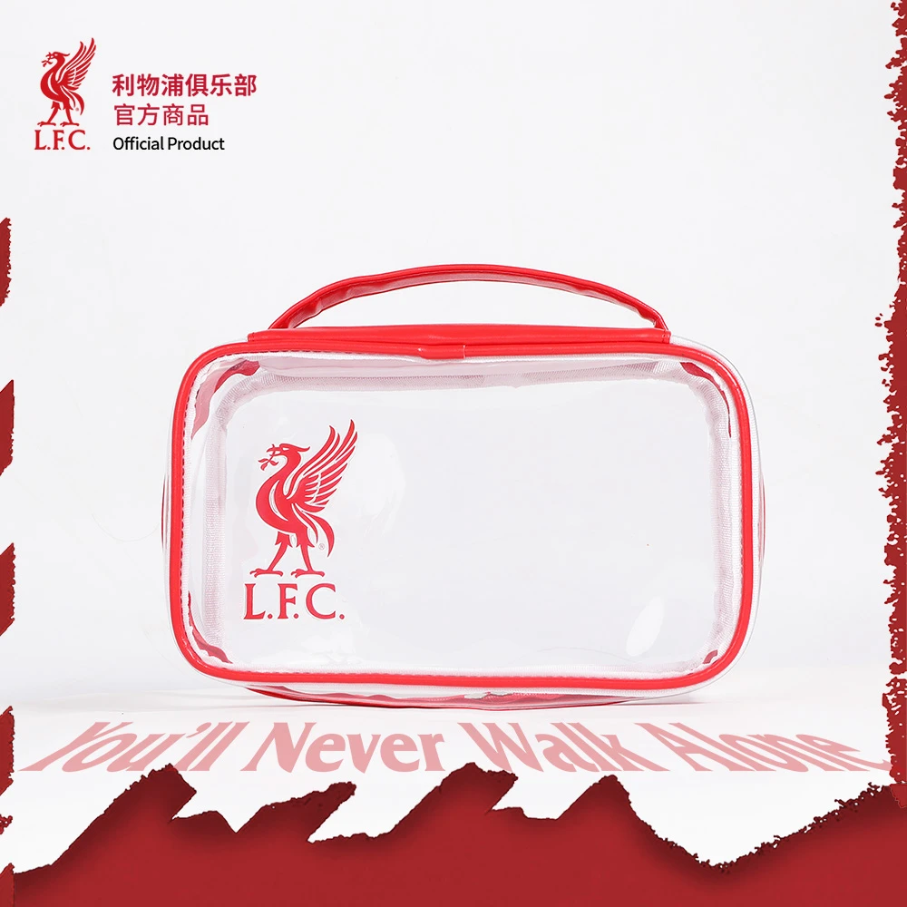 【官方正版】利物浦俱乐部 | 拼色化妆包足球迷便携透明洗漱包