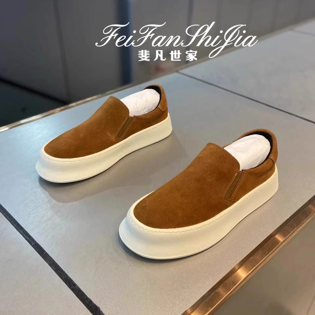 欧洲站2025春夏新款潮牌一脚蹬懒人鞋男士潮流百搭网红一脚蹬男鞋