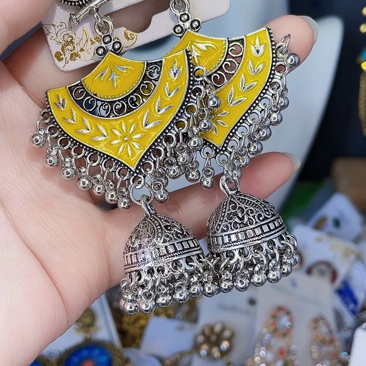 甜***宝铁合金合金锆石耳坠