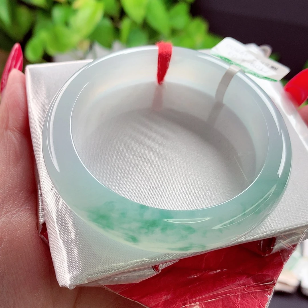 翡翠未镶嵌手镯缅甸天然a货翡翠手镯