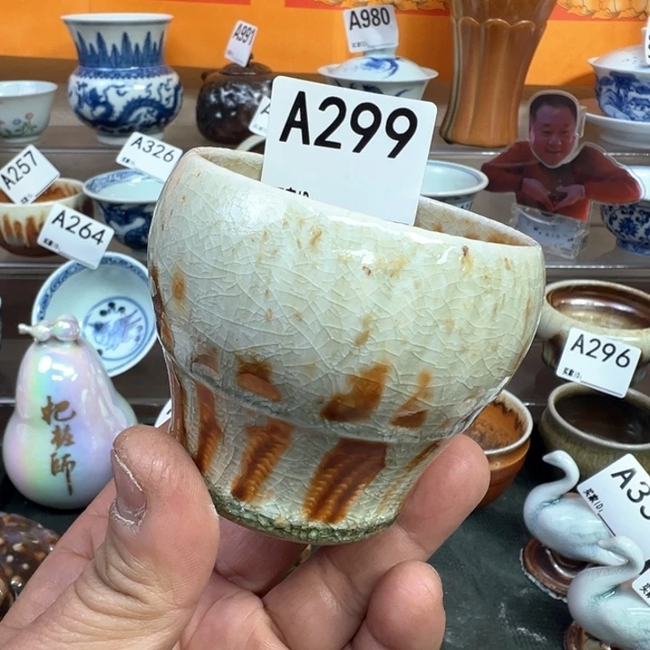 摆件299景德镇手工柴烧主人杯