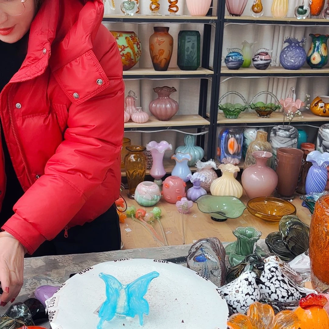 蝴蝶家悦琉璃工艺品