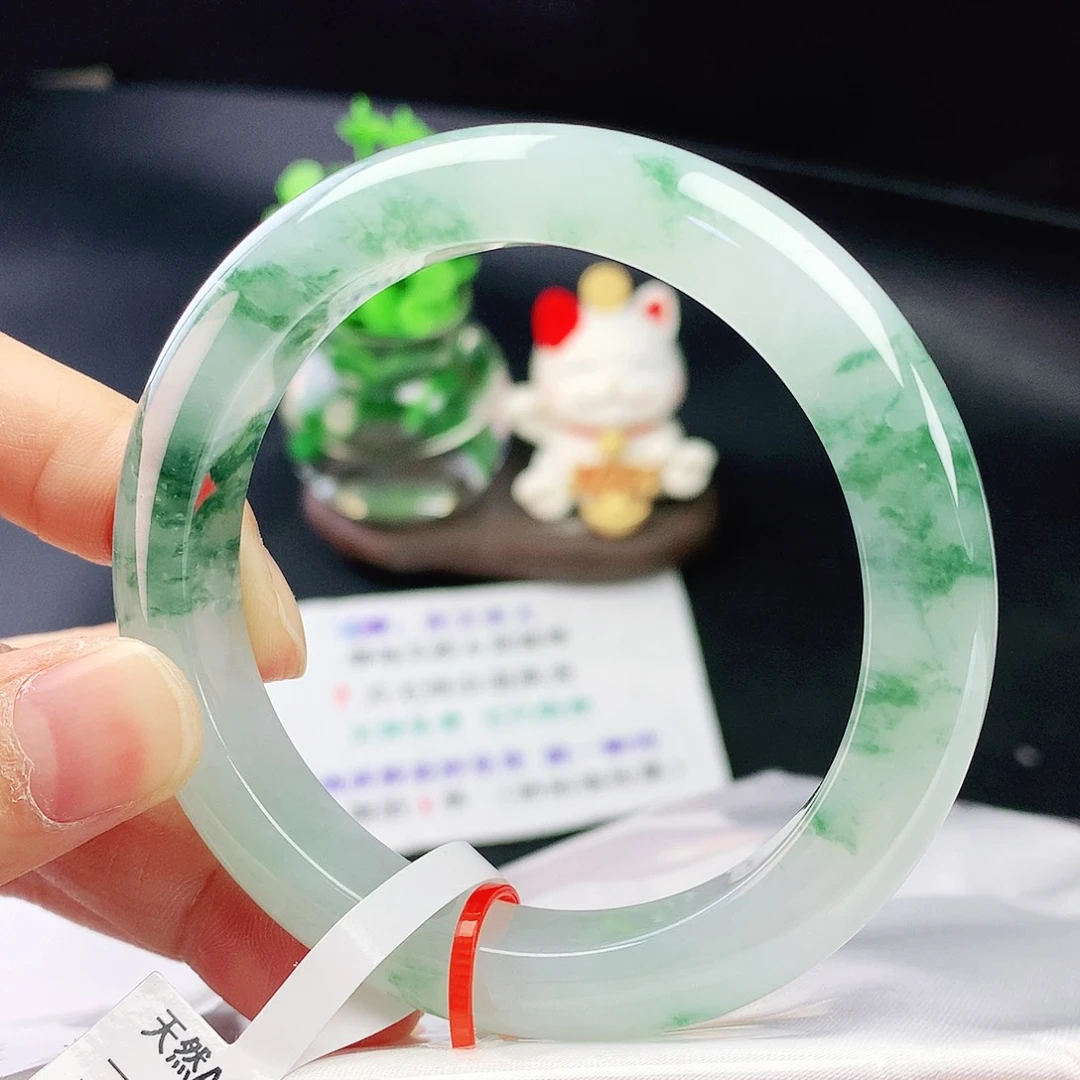 未镶嵌手镯翡翠55圈