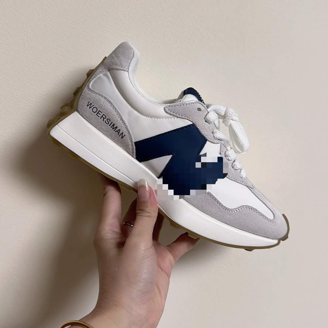 女款ins潮真皮百搭休闲时尚小蛮腰阿甘鞋