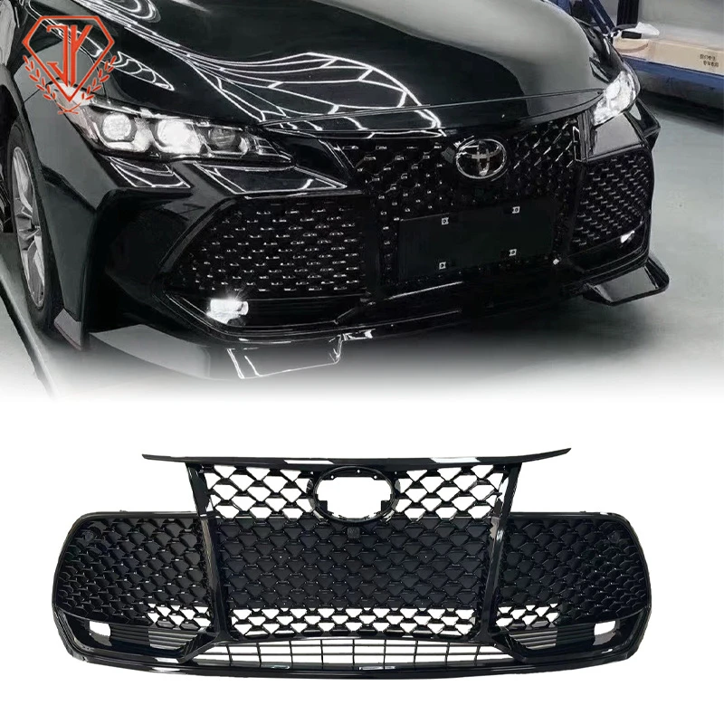 适用19-24款丰田亚洲龙美版蜂窝中网改装前脸TRD运动外观套件格栅