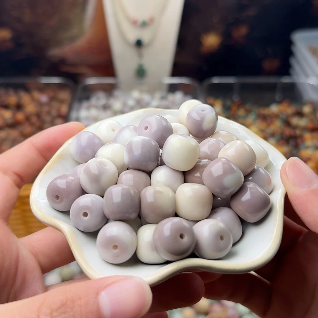 菩提根/象牙果吊坠50 颗骨瓷干磨麻薯 14 桶