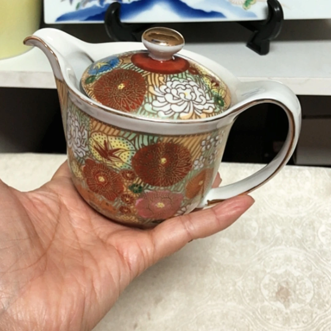 【闪购商品】碗盖子有轻微脱金全新手绘