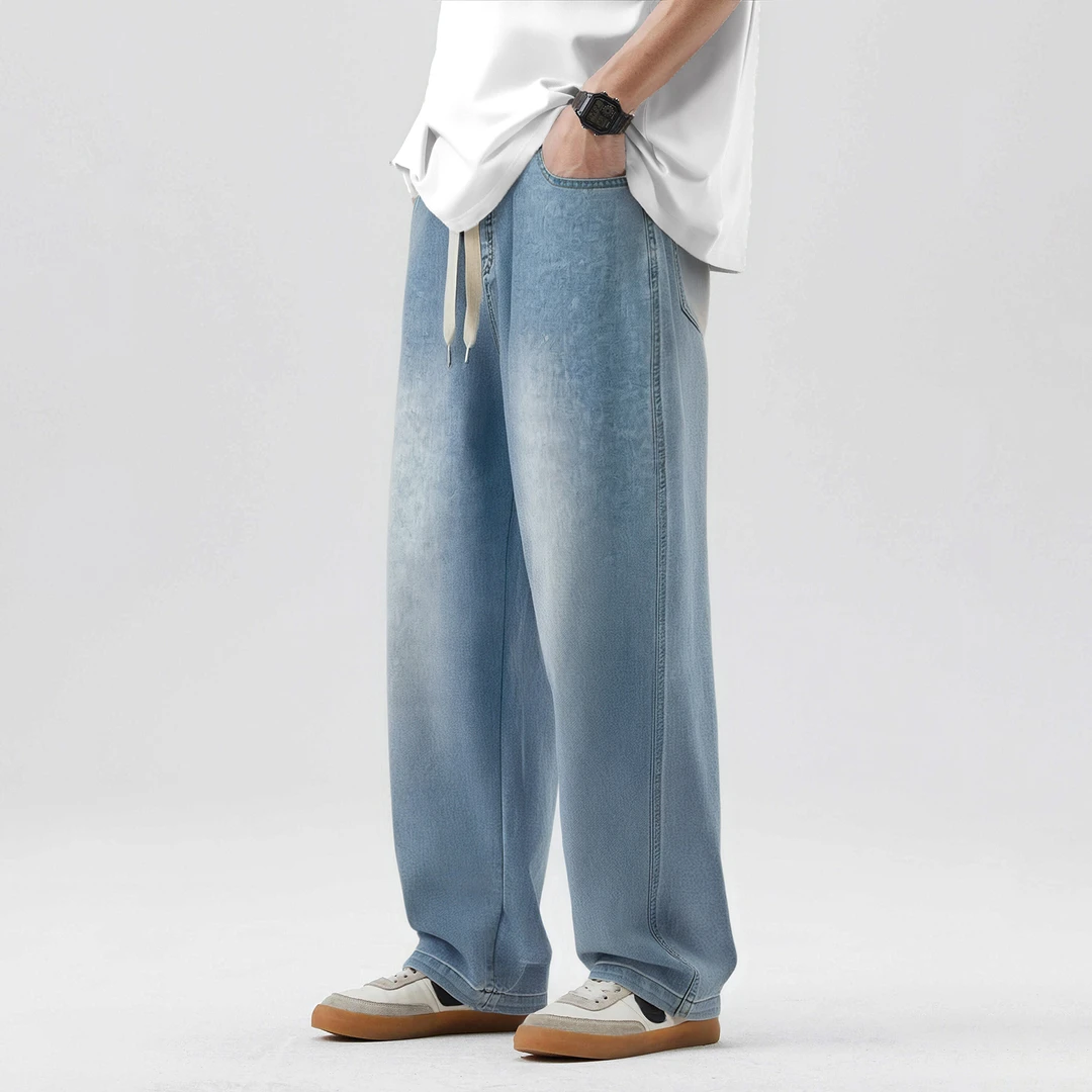 青少年薄款牛仔长裤夏季2025新款男童夏装潮 CXF3677 少年说