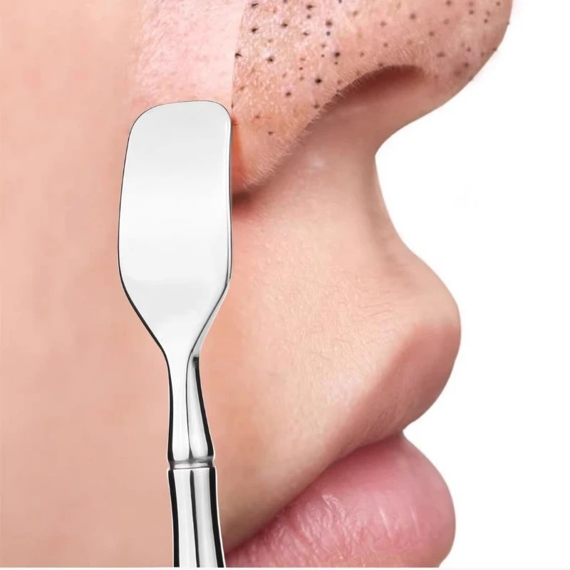 双头一体黑头铲鼻子清洁神器面部刮去黑头粉刺美容院专用清理工具