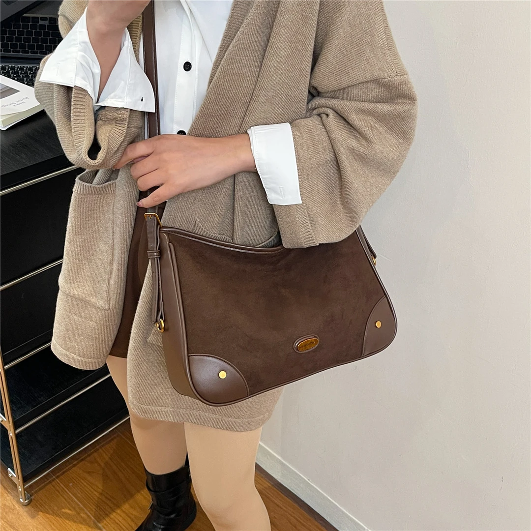 时尚百搭潮流女包洋气豹纹单肩斜挎包简约秋季女式手银色包包