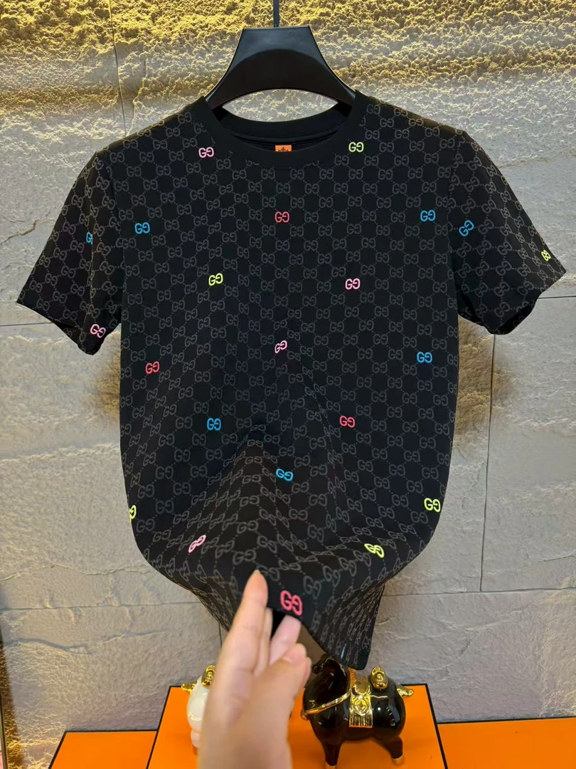 2025年秋冬新款男士T桖重磅短袖轻奢百搭高级感圆领时尚9172