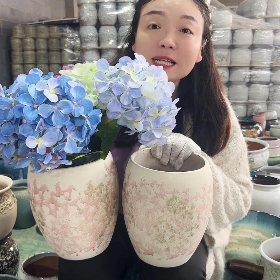 正品两个高21/15红陶