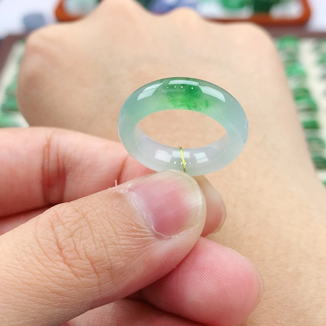未镶嵌戒指翡翠10-11号
