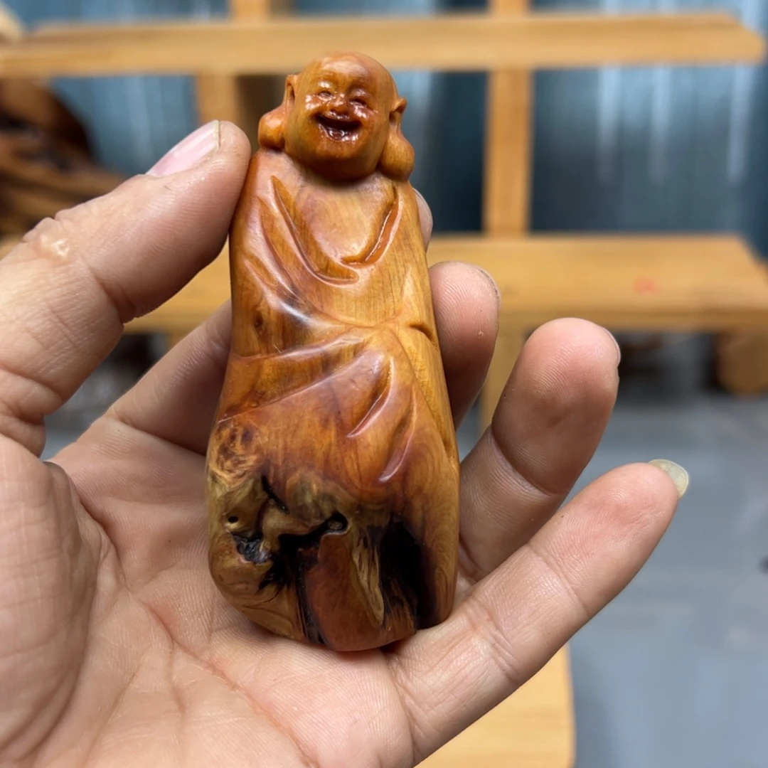 数***星木崖柏木摆件手把件