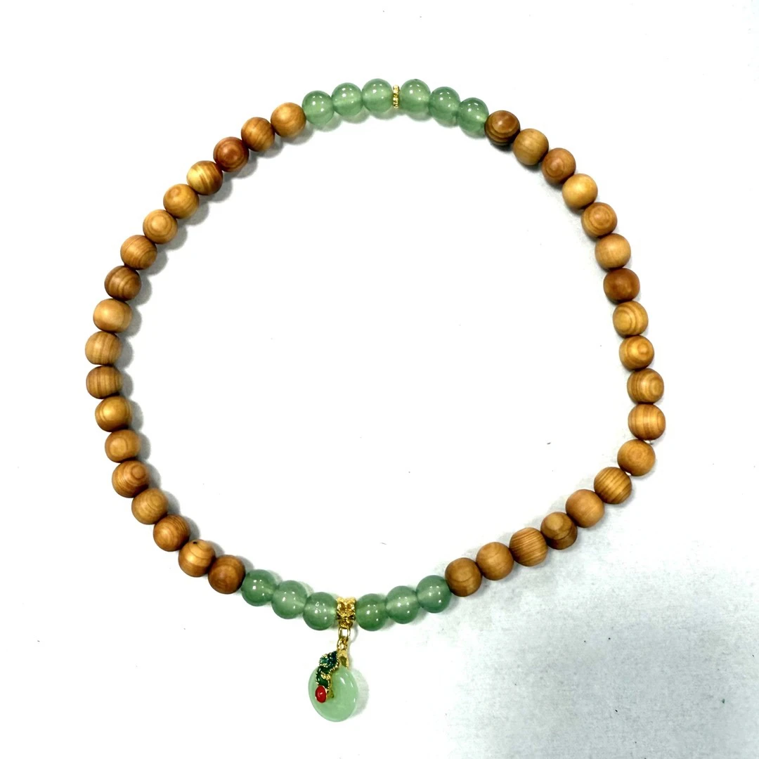 A052崖柏双圈手串-无礼盒