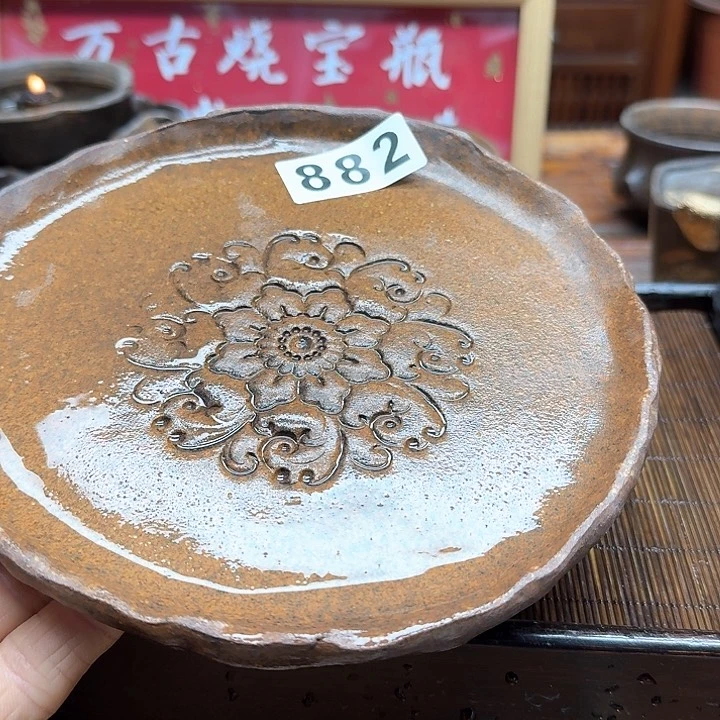 纯手工制作粗陶茶具