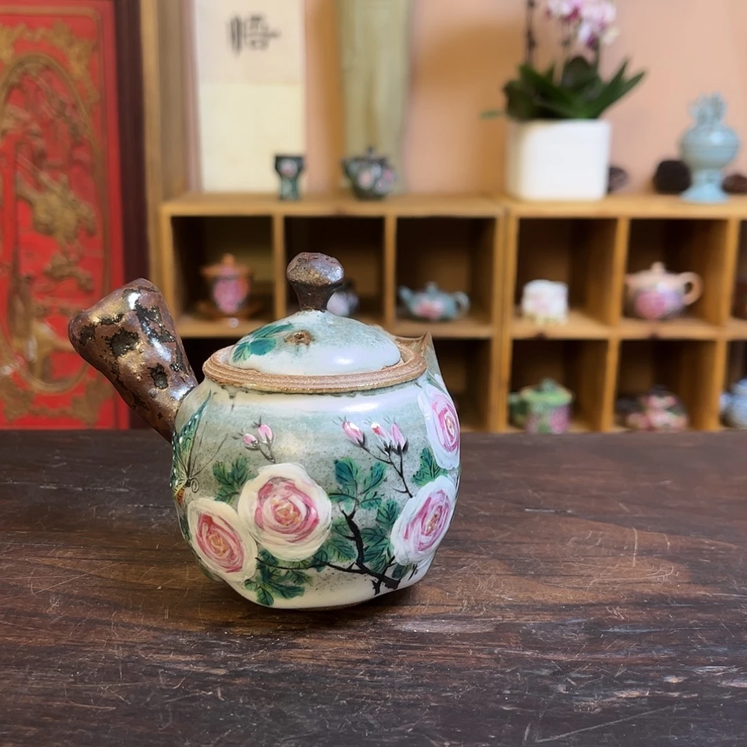 柴烧手工手绘陶瓷