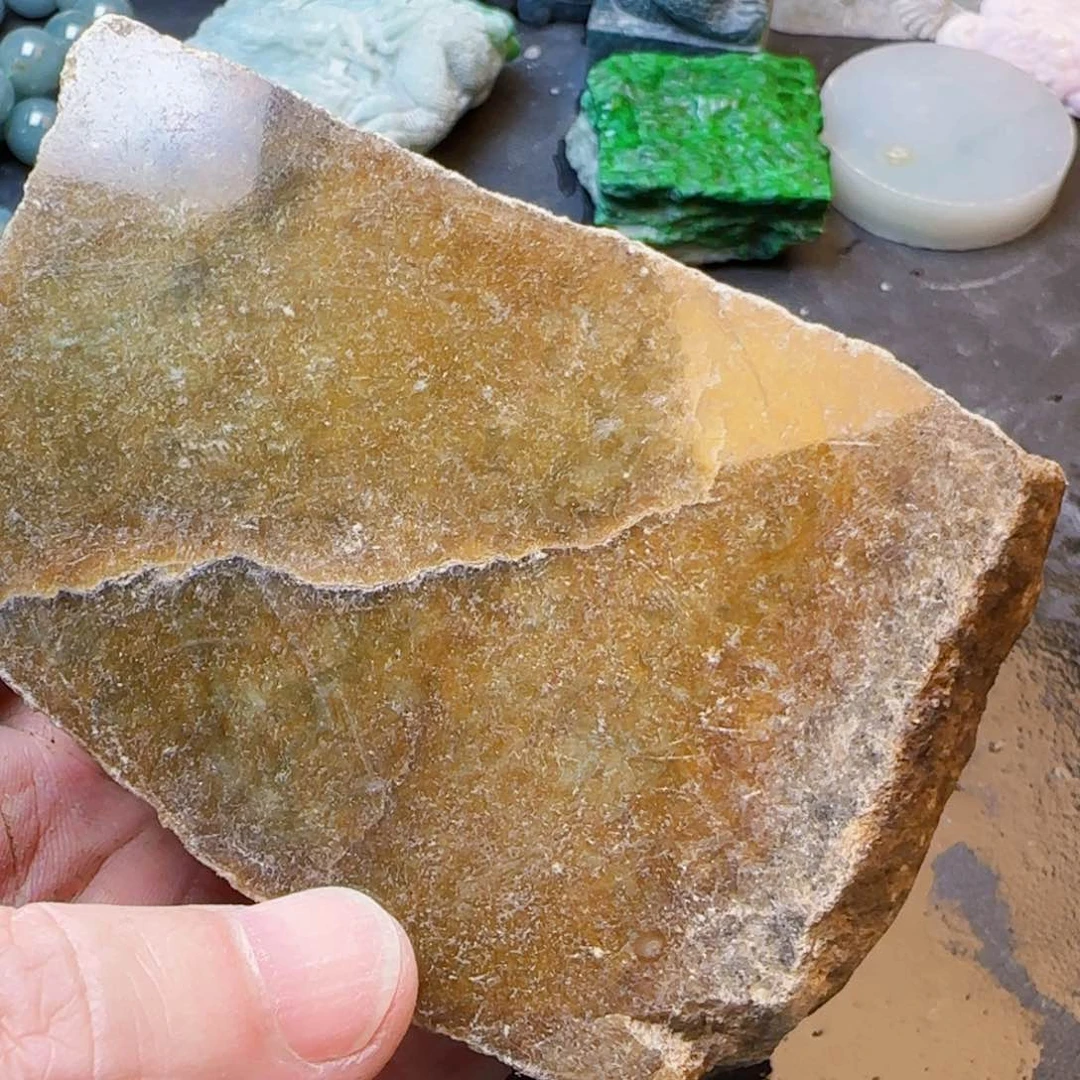 财***火翡翠未镶嵌颈饰40