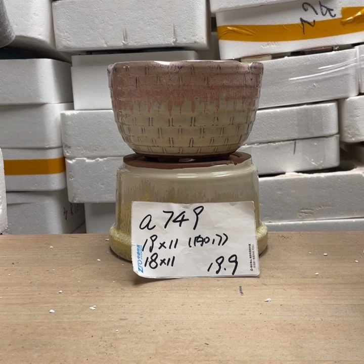 粗陶多肉花盆微瑕749
