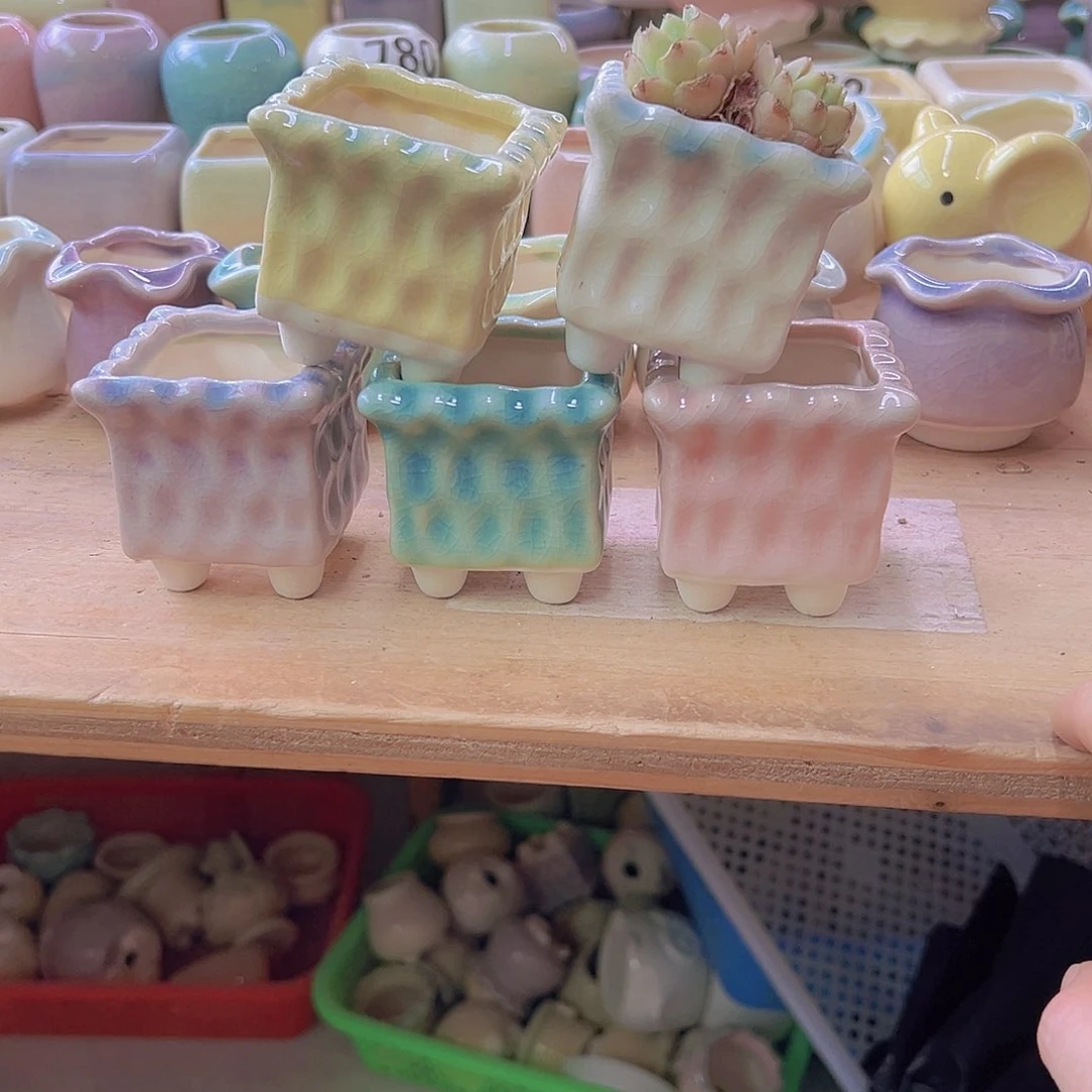 陶瓷花盆当场满12包邮