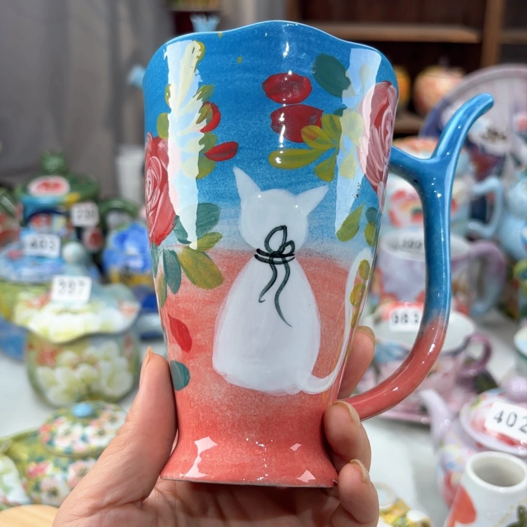 景德镇手绘高温釉下彩陶瓷茶具