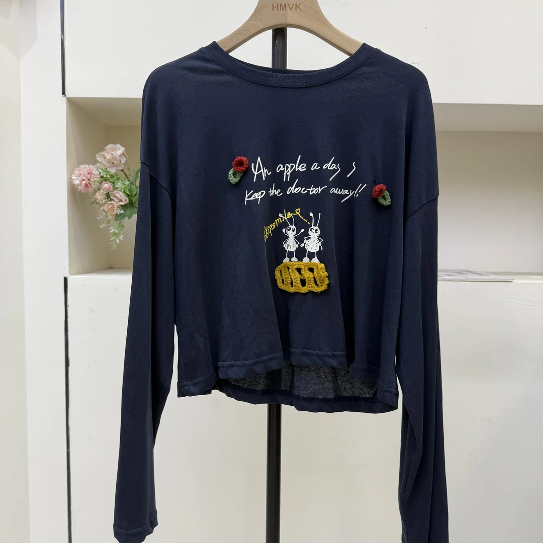 【8月福利】卡通长袖t恤女/1015