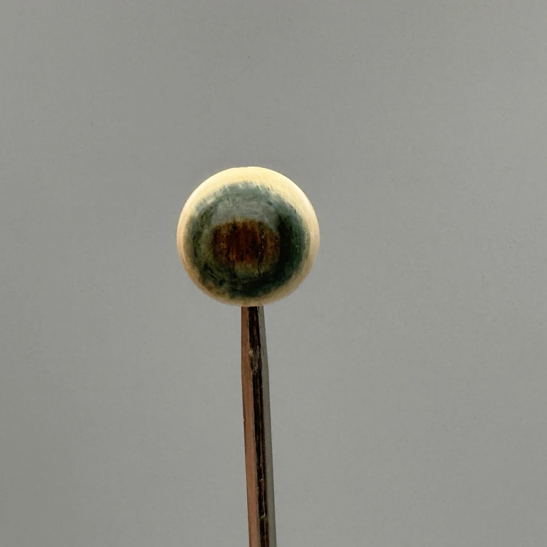 DEZHI/德志约10mm蓝眼睛单珠一颗天然猛犸牙A250