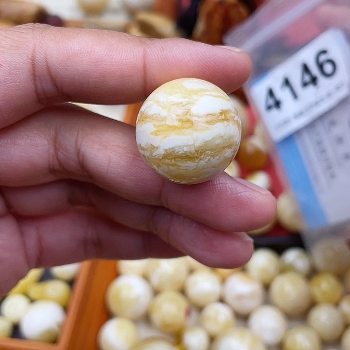 蜜蜡未镶嵌珠宝奇石22.5虎皮