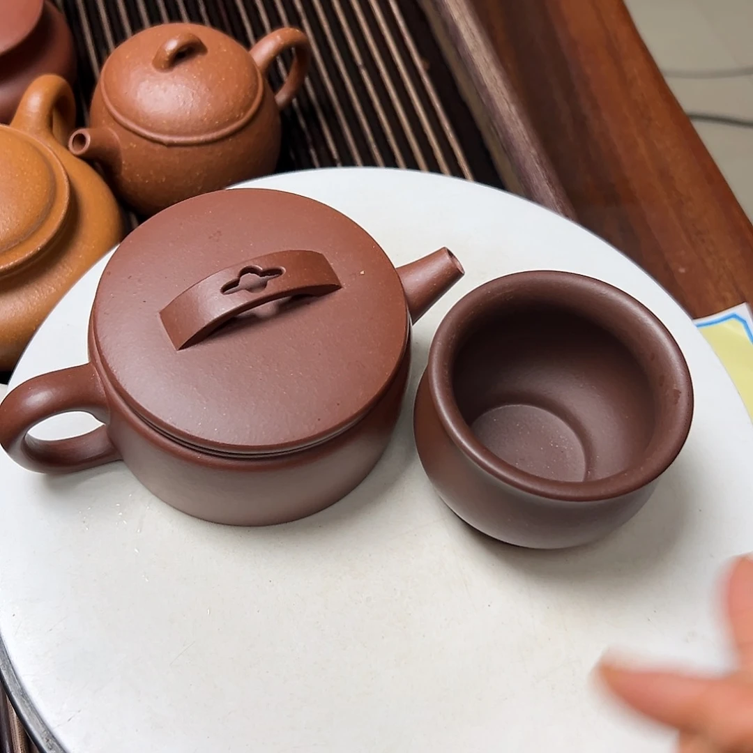 紫泥茶壶紫砂壶等传统