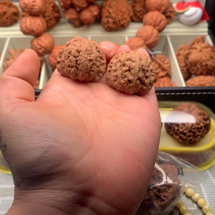 文玩核桃吊坠37尺寸白狮子