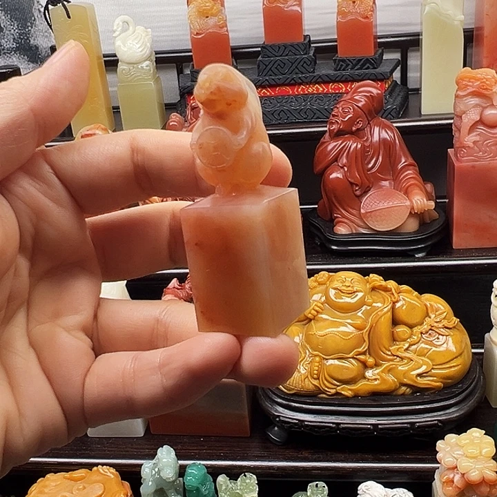 寿山石印石寿山石手工雕刻