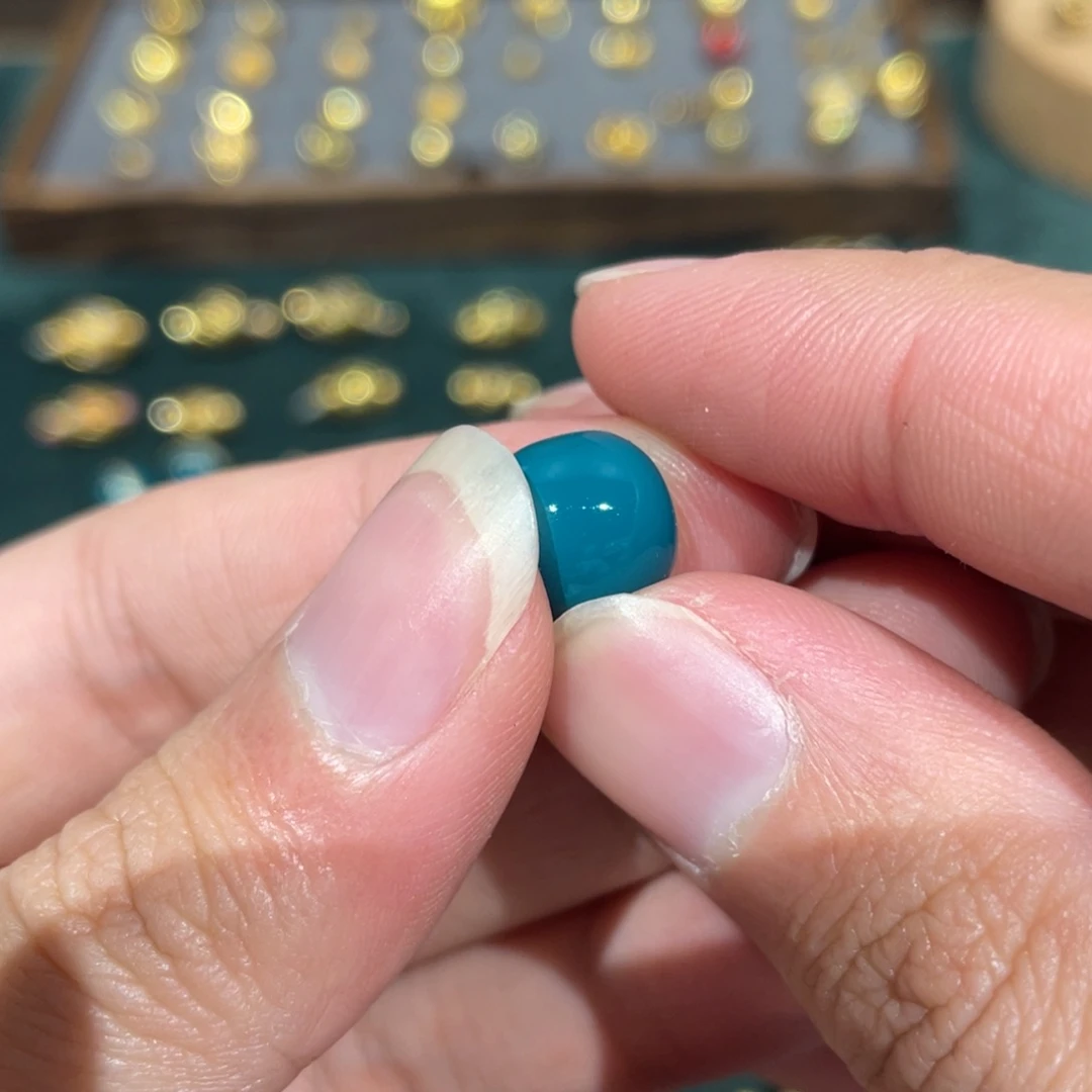 10.8尺寸绿色珐珠一个