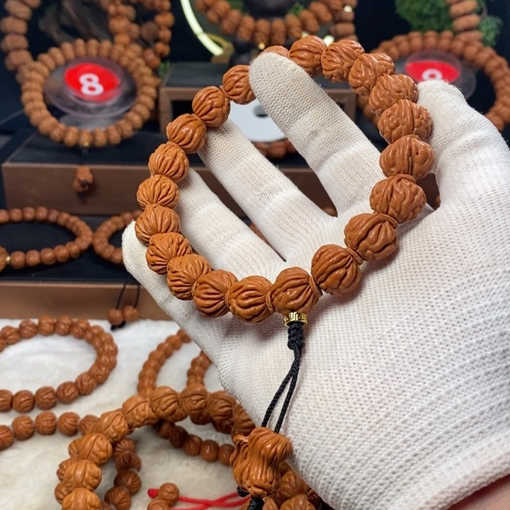 桃核吊坠秦岭龙纹桃核