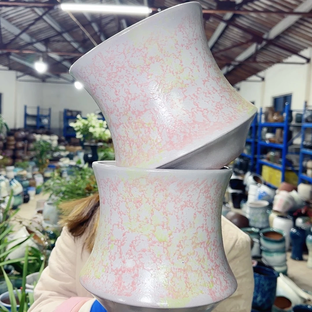 紫砂花盆高20口19