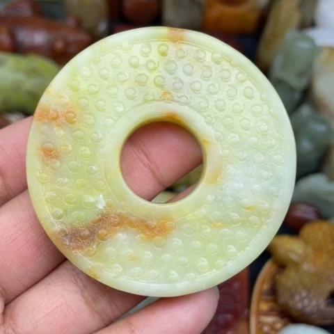 蛇纹石玉未镶嵌颈饰53