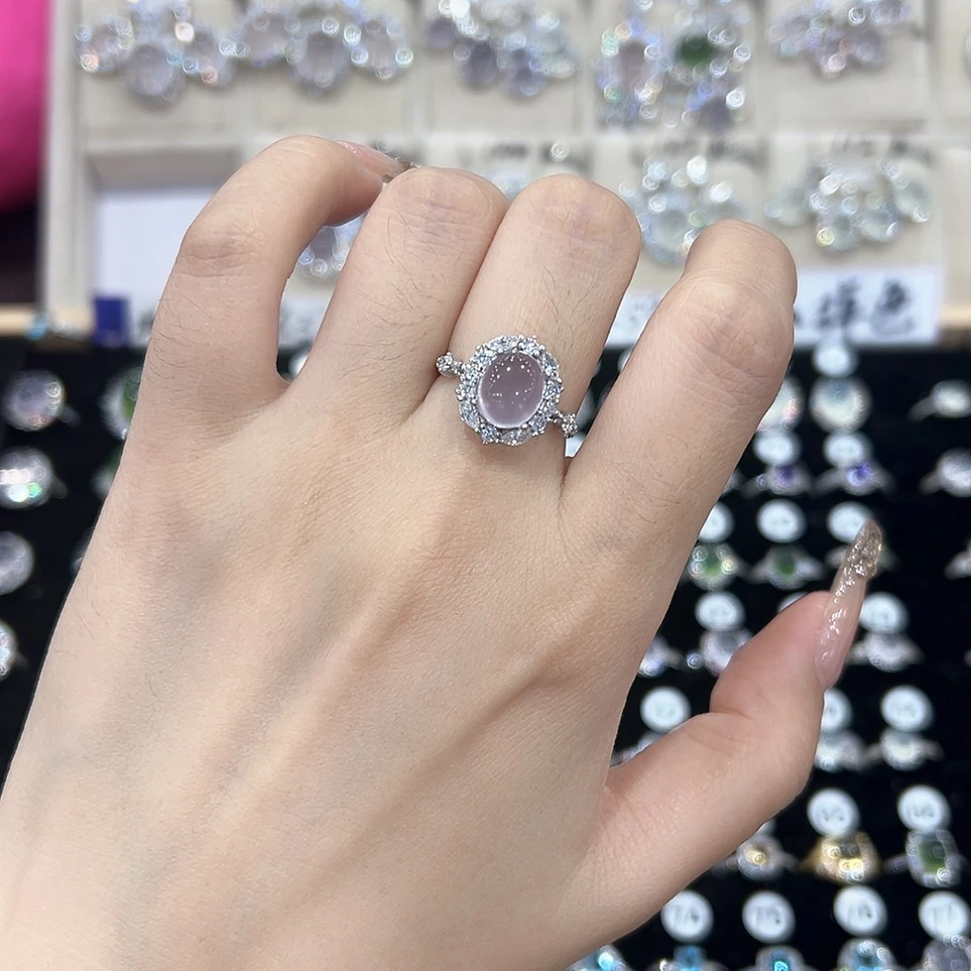 *****戒指银S925镶嵌萤石