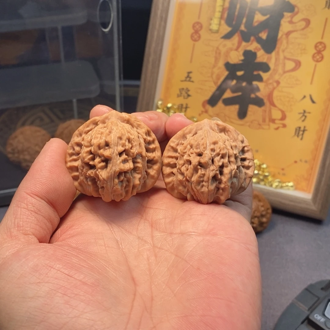 把件文玩核桃全品无修41尺头水儿挂月峰四座楼
