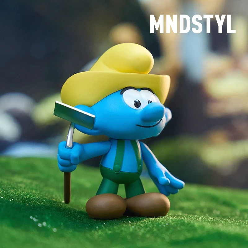 MINDstyle蓝精灵公仔玩偶蓝爸爸蓝妹妹玩具手办村庄乐园漫画摆件