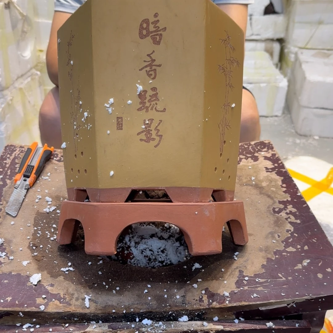 紫砂花盆瑕疵也是