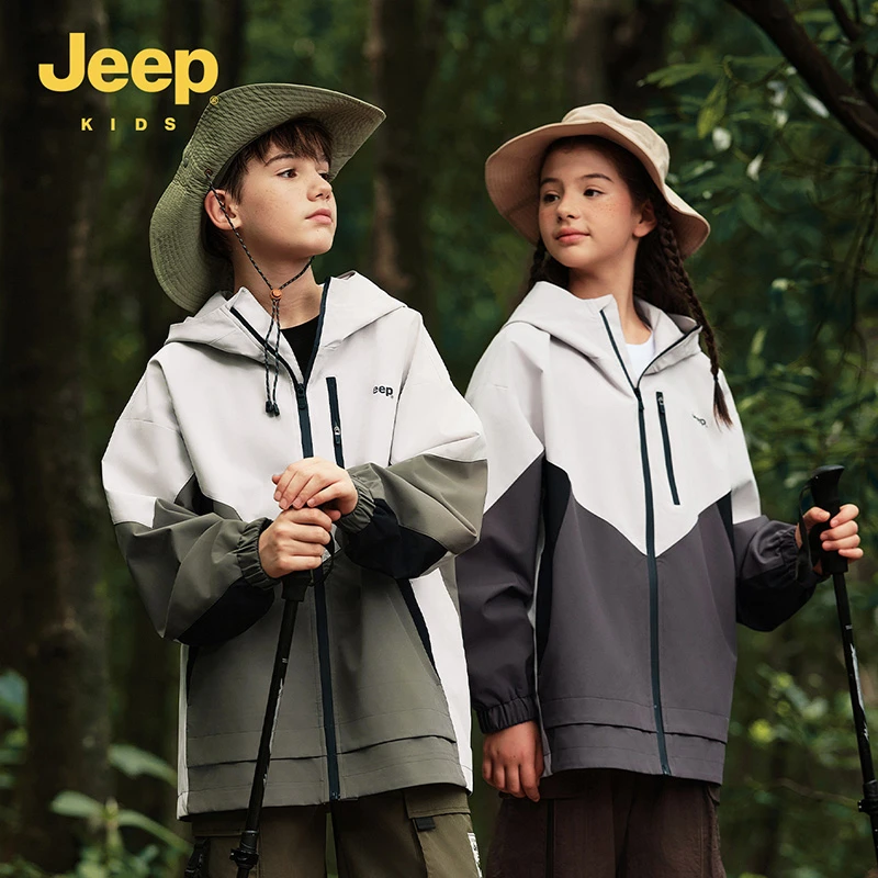 JEEP/吉普童装春秋新款儿童挡风连帽外套D343NO1657