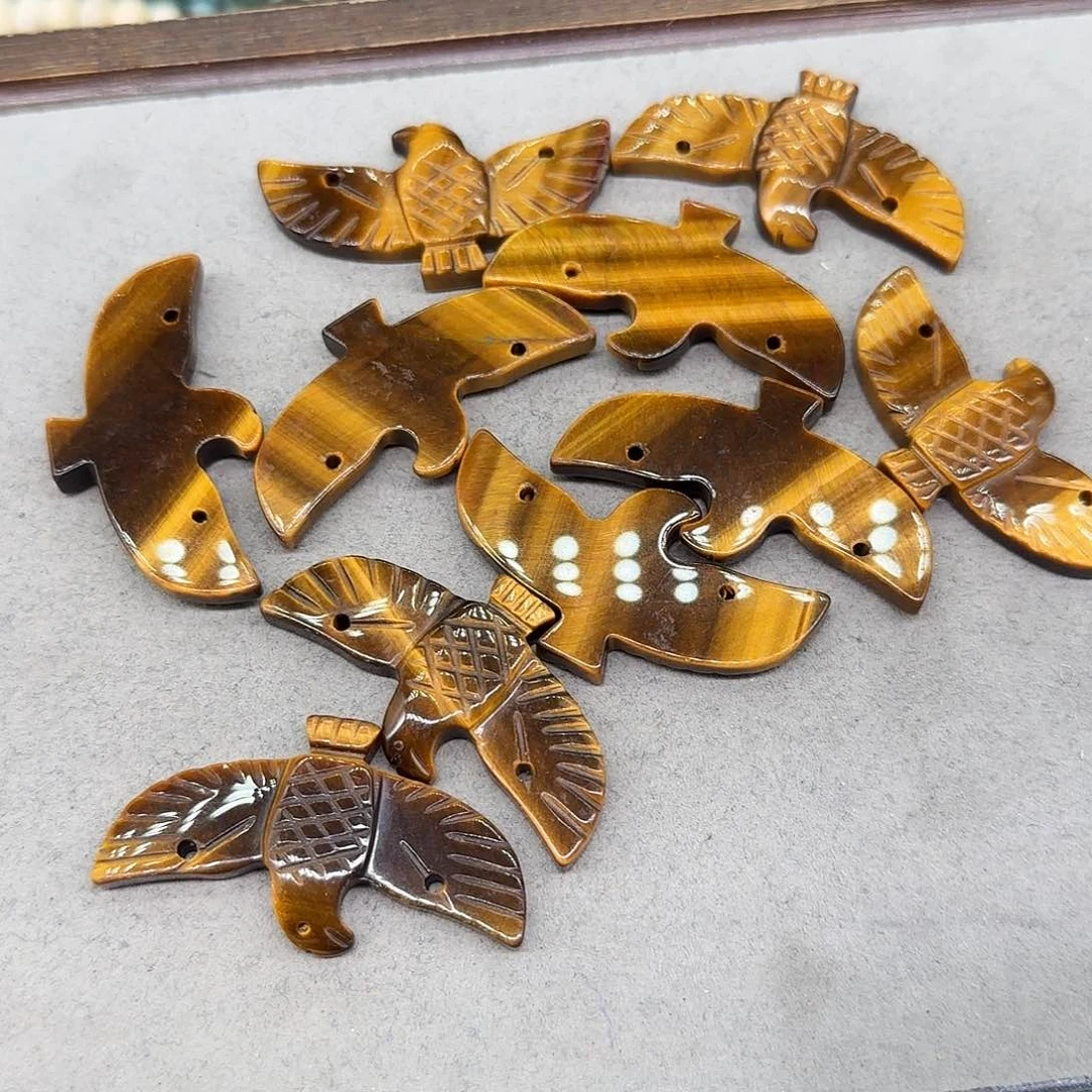 玛瑙/玉髓合金珠宝半成品虎眼一个