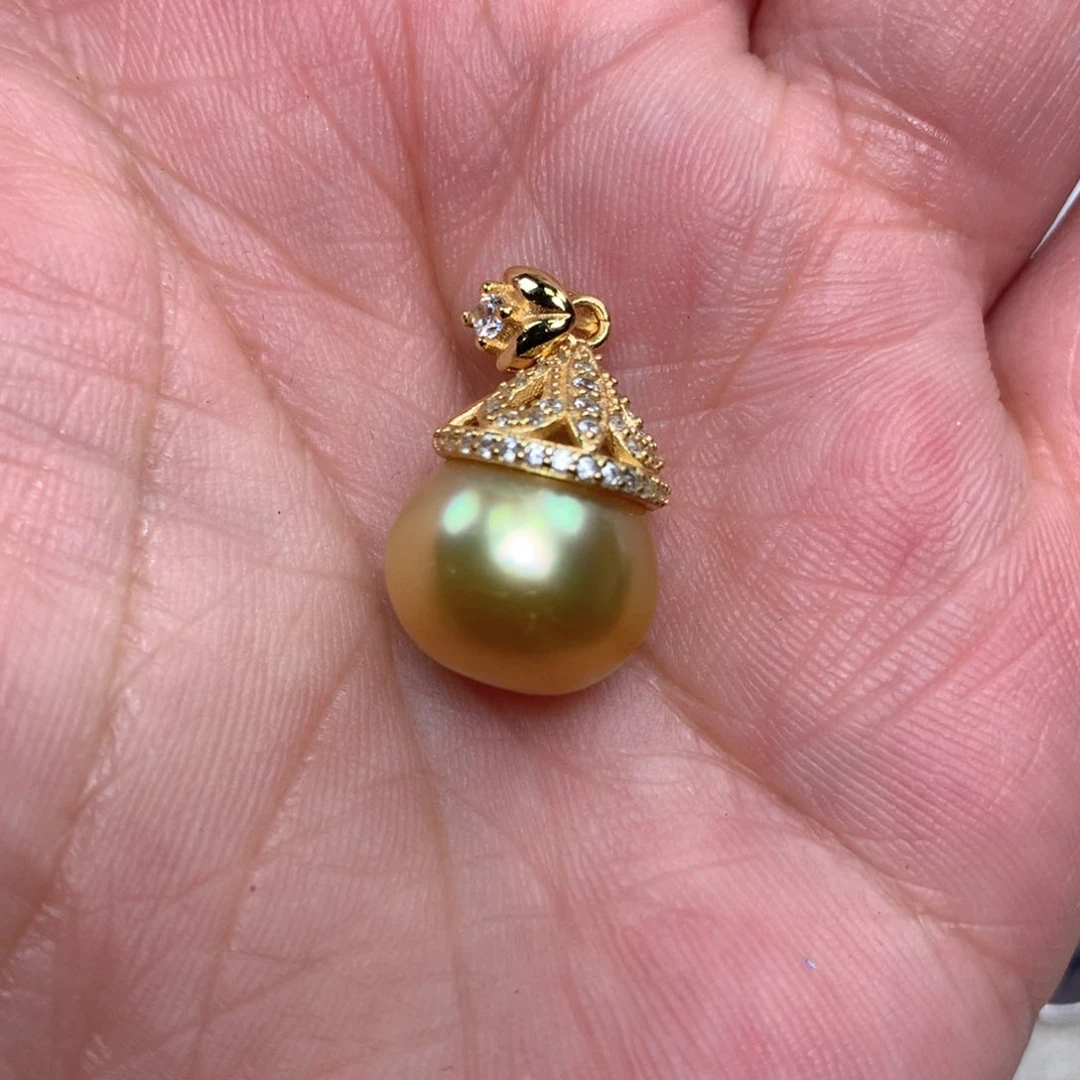 海水珍珠颈饰银S925镶嵌