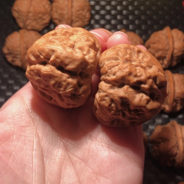 把件文玩核桃大麒麟腿四深开42