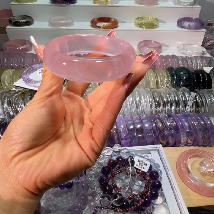 水晶手镯未镶嵌手镯57.6圈口21号