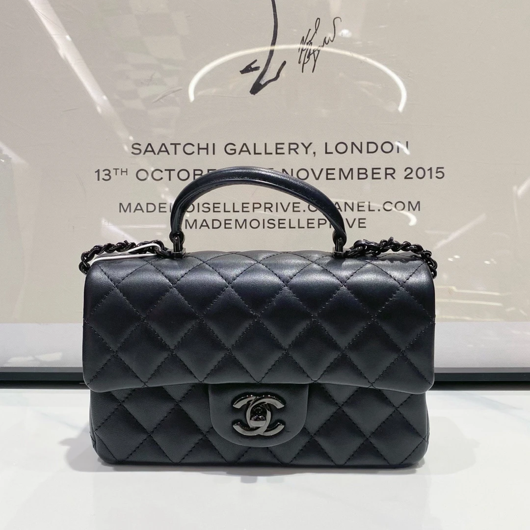 99新 Chanel/香奈儿 Chanel 24A全黑大mini （13942）