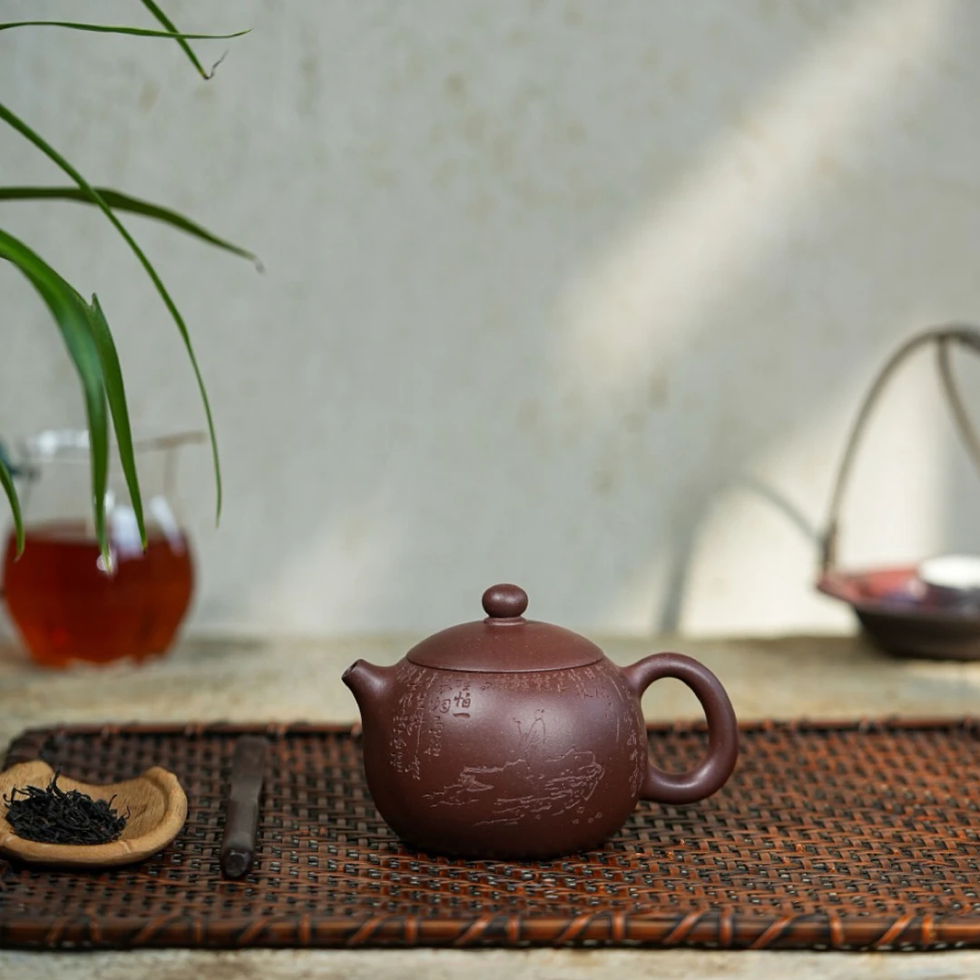 【全手工】助工吴敏 全手工制作  西施 紫泥 230cc 紫砂壶