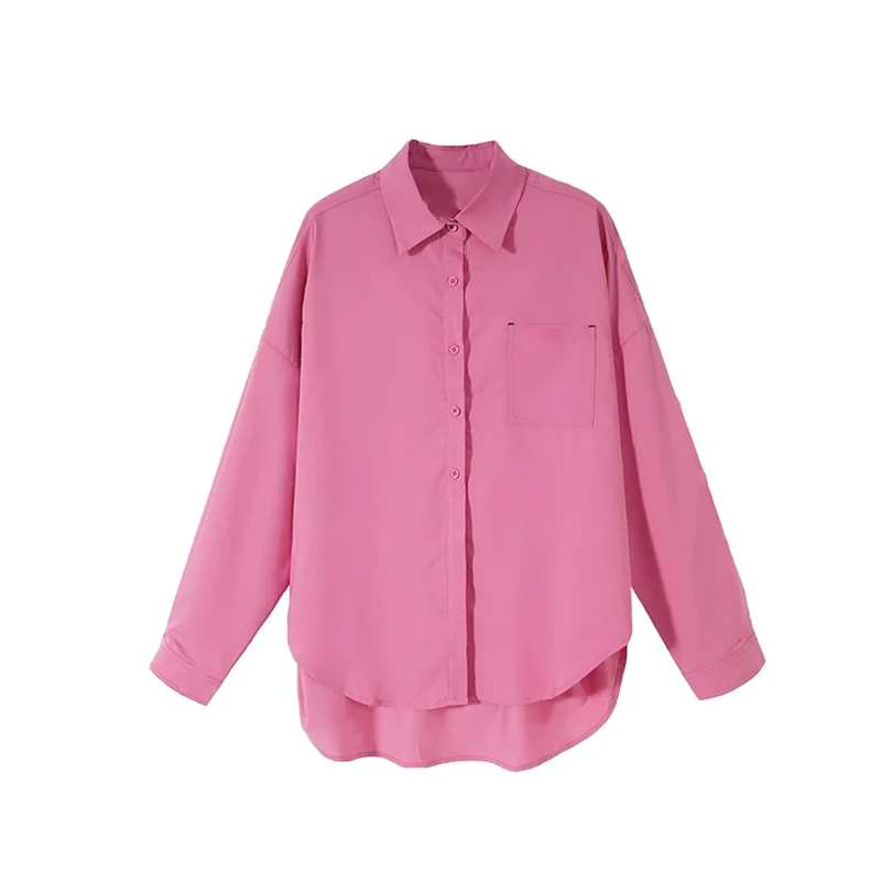 【大福专属】新款简约设计感不规则长袖衬衫UPF50+防晒衣 HC1777