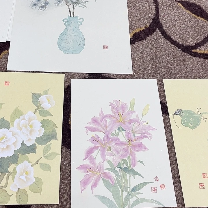 桃***子国画付锦鱼老师作品6666