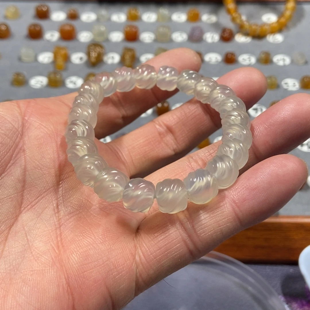 金***起玛瑙/玉髓合金颈饰串